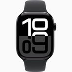 Apple Watch Series 10 GPS Alüminyum Kasa 42 mm Simsiyah Spor Kordon Akıllı Saat