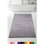Bonny Home 80x150 cm Elite Gri Peluş Kaymaz Tabanlı Pufidik Banyo Halısı