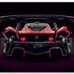 Cakapuzzle Mclaren P1 Gtr Arka Görünüş Mdf 500 Parça Puzzle