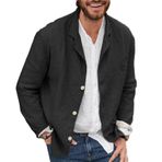 Cicilin Fit Siyah Günlük Erkek Blazer Ceket