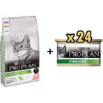 Pro Plan Sterilised Kısırlaştırılmış Somonlu 10 kg Kedi Maması + Sterilised Ton ve Somonlu 24x85 gr Kısırlaştırılmış Kedi Konservesi