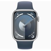 Apple Watch Series 9 45 mm Gümüş Alüminyum Kasa Spor Kordon Akıllı Saat