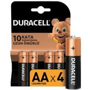 Duracell Alkalin AA 4'lü Paket Kalem Pil