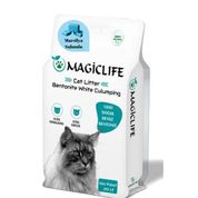 Magic Life 20 lt İnce Tane Sabun Kokulu Beyaz Bentonit Kedi Kumu
