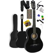 Midex CG-270BK Siyah 4 4 Yetişkin Boy Sap Ayarlı Full Klasik Gitar