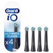 Oral-B İO Ultimate Clean Siyah 4 Adet Yedek Fırça Başlıkları