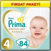 Prima Premium Care No:4 Maxi 84 Adet Bebek Bezi