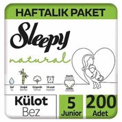 Sleepy Natural No:5 Junior 200 Adet Külot Bebek Bezi