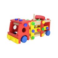 Toru Toys Ahşap Sök Tak Kamyon Tak Çak Oyun Seti