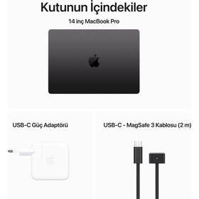 Apple MacBook Pro MRX53TU/A M3 Max 14CPU 30GPU 36GB RAM 1TB SSD macOS 14 inç Uzay Siyahı Laptop - Notebook