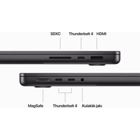Apple MacBook Pro MRX53TU/A M3 Max 14CPU 30GPU 36GB RAM 1TB SSD macOS 14 inç Uzay Siyahı Laptop - Notebook