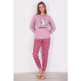 Arnetta Namaste Pembe Uzun Kol Kadın Pijama Takım