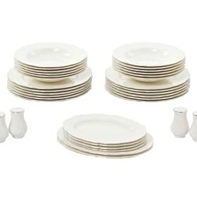 Kütahya Porselen Bone Olympos 58 Parça 12 Kişilik Yemek Takımı