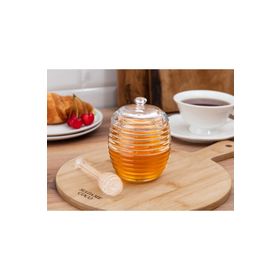 Madame Coco Lorenzo Kaşıklı 240 ml Cam Bal Kavanozu