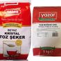 Yazar 5 kg Kristal Toz Şeker + 5 kg Tam Buğday Unu